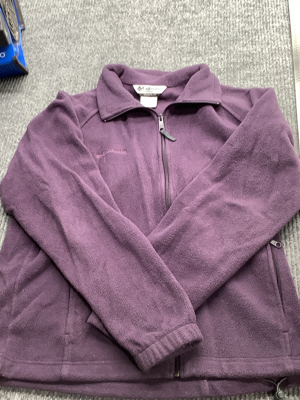 Columbia Purple Full-Zip Fleece Jacket
